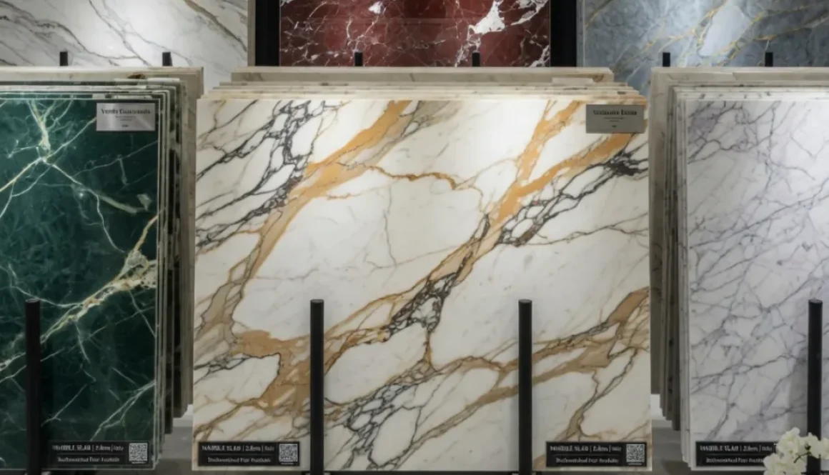 Calacatta marble vs quartz comparison showing differences in appearance, durability, maintenance, cost, and luxury appeal.